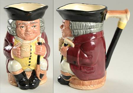 Character Toby Jug Jolly Toby-White Breeches-Medium - No Box