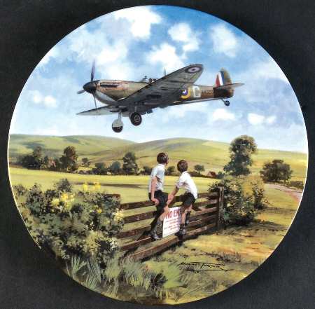 Royal Doulton Plate Spitfire Coming Home - Boxed