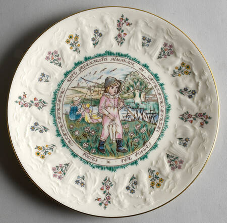 Almanack-Kate Greenaway Pisces-February-The Fishes - Boxed