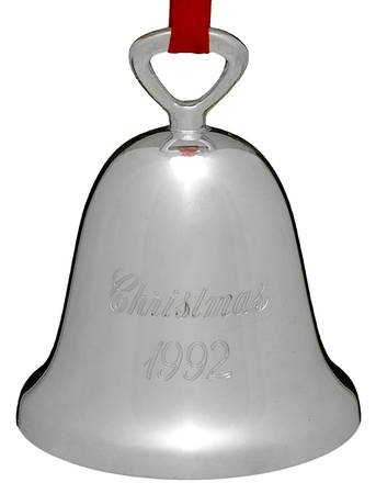 Silverplate Christmas Bell Christmas 1992 - Boxed