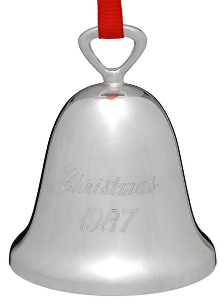 Silverplate Christmas Bell Christmas 1987 - Boxed