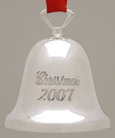 Silverplate Christmas Bell Christmas 2007 - No Box