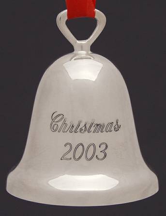 Silverplate Christmas Bell Christmas 2003 - Boxed
