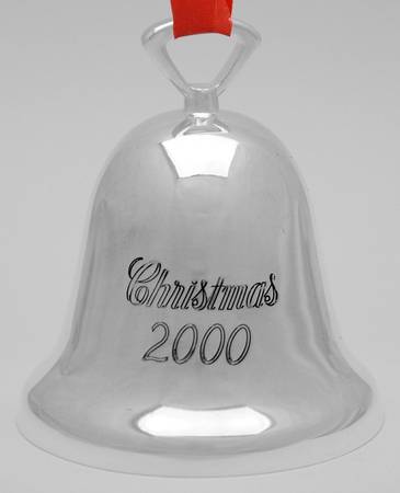 Silverplate Christmas Bell Christmas 2000 - Boxed