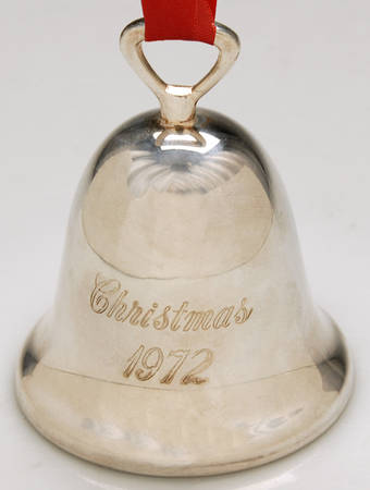 Silverplate Christmas Bell Christmas 1972 - No Box