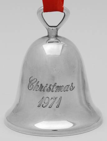 Silverplate Christmas Bell Christmas 1971 - Boxed