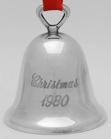 Silverplate Christmas Bell Christmas 1980 - No Box