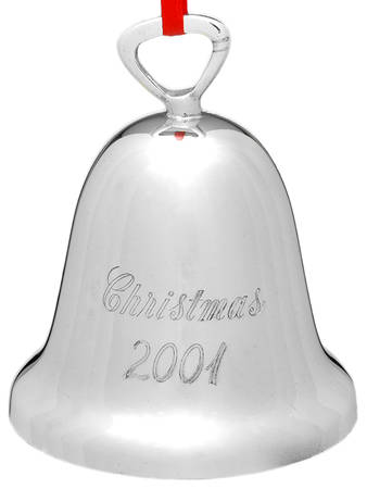 Silverplate Christmas Bell Christmas 2001 - No Box