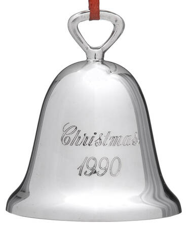 Silverplate Christmas Bell Christmas 1990 - Boxed