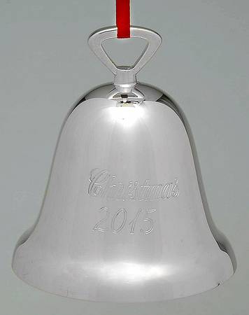 Silverplate Christmas Bell Christmas 2015 - No Box