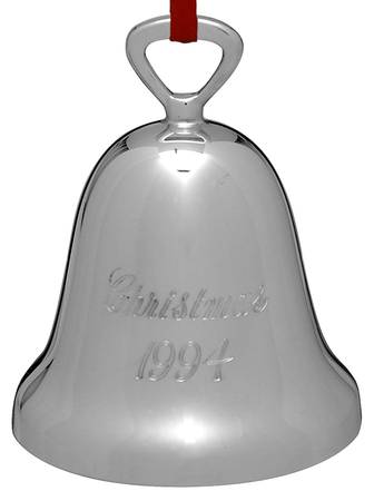 Silverplate Christmas Bell Christmas 1994 - Boxed