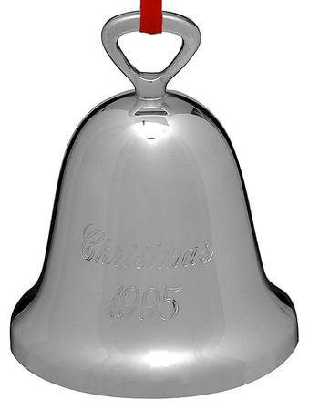 Silverplate Christmas Bell Christmas 1995 - Boxed