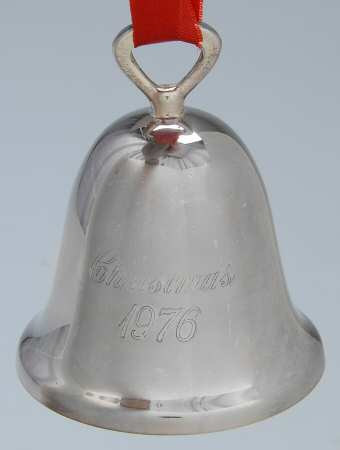 Silverplate Christmas Bell Christmas 1976 - Boxed