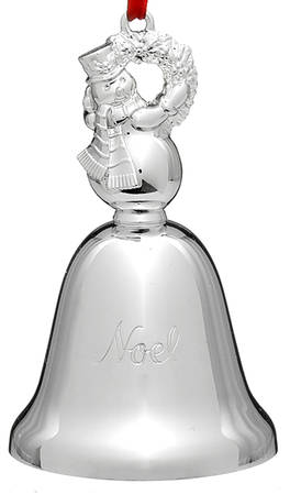 Noel-Musical Bell Snowman - Wish Merry Christmas - Boxed