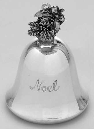 Noel-Musical Bell Deck The Halls-Ribbon And Holly - No Box
