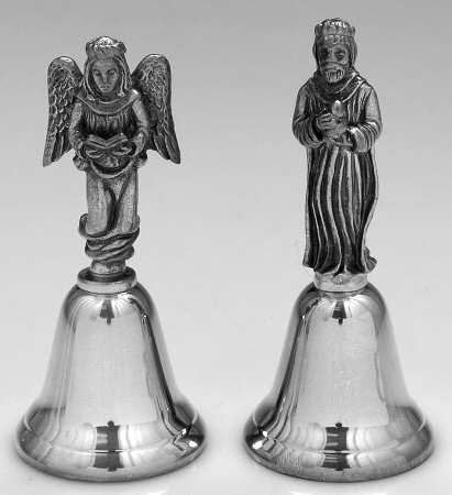 Nativity-Bells Angel & Balthasar Bearing Incense - Boxed