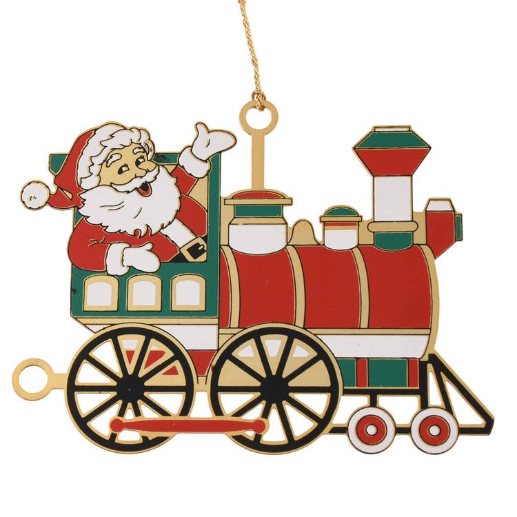 Christmas Train Ornaments Christmas Train Engine - With Box