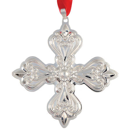 Christmas Cross-Sterling 2019-49th Edition Sterling Cross - With Box
