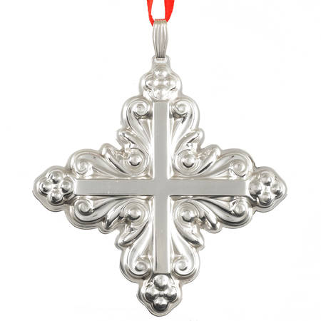 Christmas Cross-Sterling 1983-Sterling Cross - Boxed
