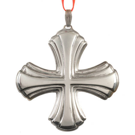 Christmas Cross-Sterling 1980-Sterling Cross - No Box