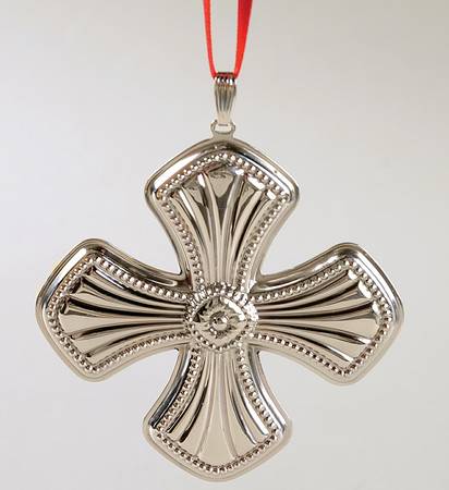 Christmas Cross-Sterling 2014-44th Edition Sterling Cross-H 3" - No Box