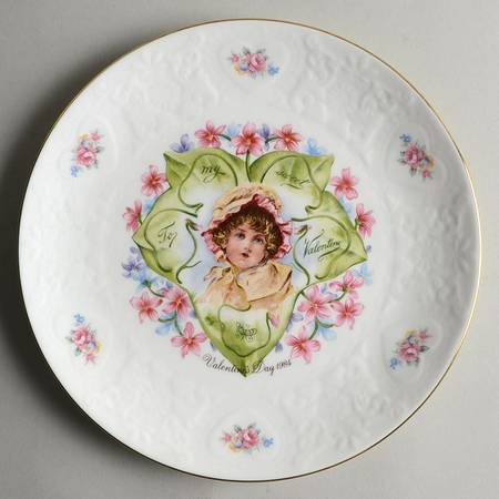 Valentines Day Plate Love In Bloom - Boxed