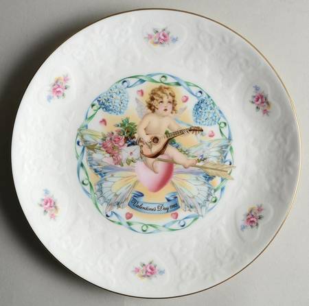 Valentines Day Plate Cherub's Song - No Box
