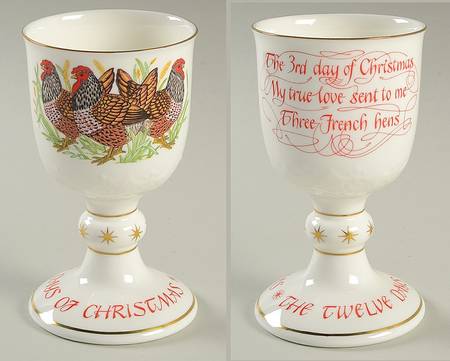 Twelve Days of Christmas Three French Hens - No Box