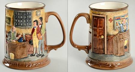 Christmas Carol Tankards Scrooge Asked To Aid The Poor - Boxed