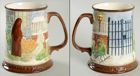 Christmas Carol Tankards Scrooge Visits His Own Grave - Boxed