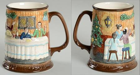 Christmas Carol Tankards Christmas At Bob Crachits - Boxed