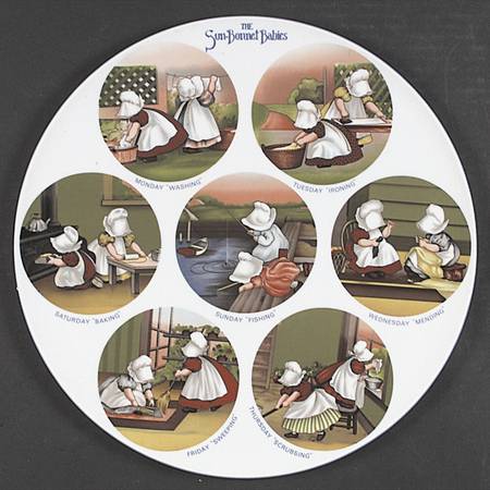 Sunbonnet Babies Finale Plate-Limited Edition - Boxed