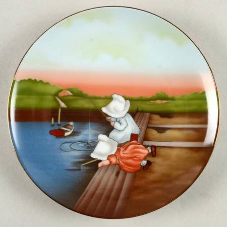 Sunbonnet Babies Sunday-Fishing Day - No Box
