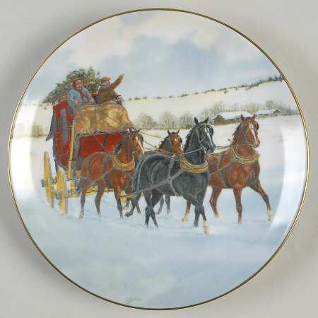 Royal Bayreuth Christmas Homeward Bound - Boxed