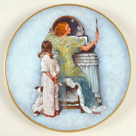 Norman Rockwell Mother's Day Mother's Evening Out - No Box