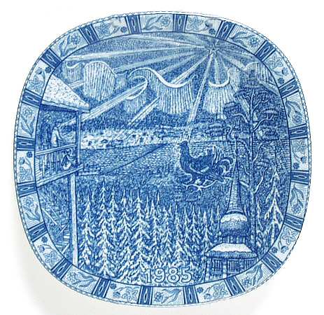 Rorstrand Christmas Plate Nils In Jamtland - No Box