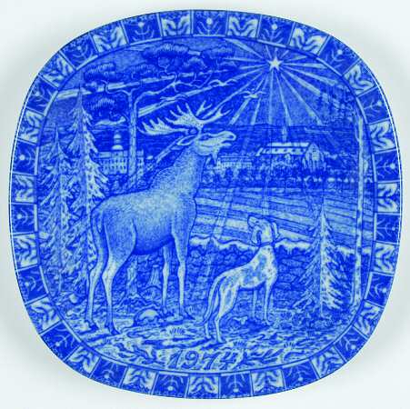 Rorstrand Christmas Plate Vadslena - No Box