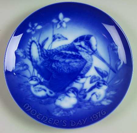Mother's Day Plate Woodcock And Young - No Box