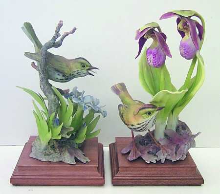 Doughty American Birds Ovenbirds & Ladyslipper & Iris Pair - Boxed