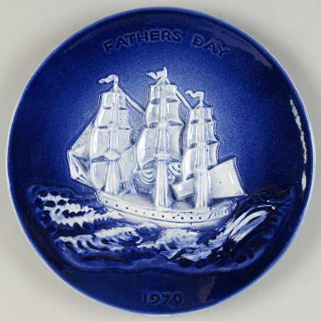 Father's Day Plate Frigate Raleigh - With Box