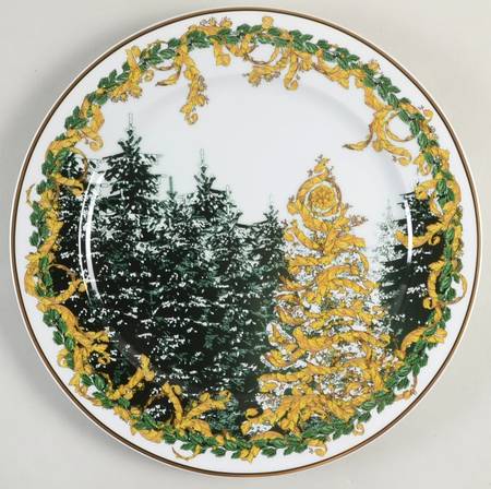 Versace Christmas Plates A Winter's Night - Boxed