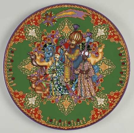 Versace Christmas Plates It's Christmas - Boxed