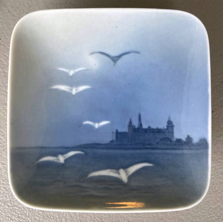Royal Copenhagen Giftware Square Tray-Kronborg - No Box