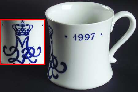 Royal Copenhagen Giftware Queen Of Denmark Mug - Boxed