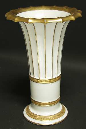 Royal Copenhagen Giftware Hetsch Vase-Gold Trim - Boxed