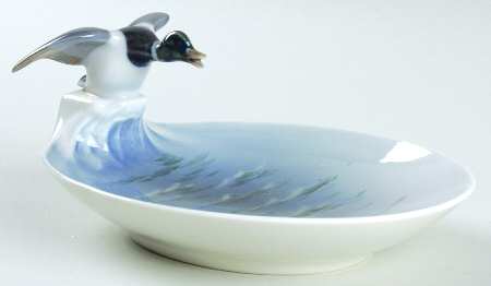 Royal Copenhagen Giftware Duck Flying Ashtray - No Box