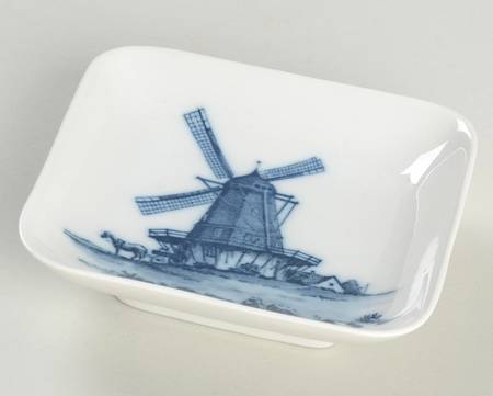 Royal Copenhagen Giftware Square Tray Windmill - No Box