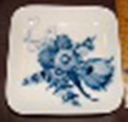 Royal Copenhagen Giftware Square Tray-Floral - No Box