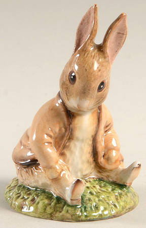 Beatrix Potter Backstamp 3 Benjamin Bunny Sat On A Bank-Head Down - Boxed