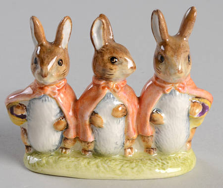 Beatrix Potter Backstamp 3 Flopsy, Mopsy, & Cottontail - No Box